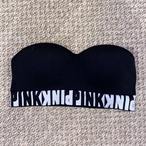 black strapless bra from pink size xs